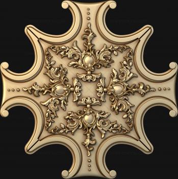 Rozette (RZ_1070-9) 3D model for CNC machine